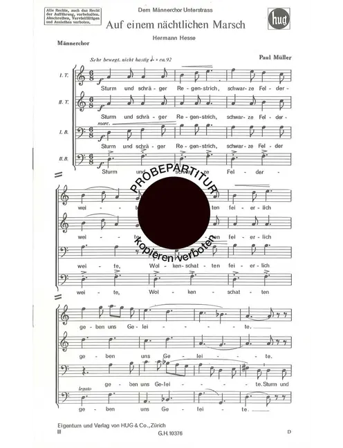 Auf einem nächtlichen